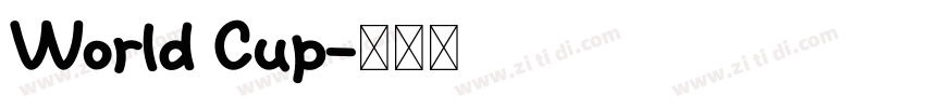 World Cup字体转换